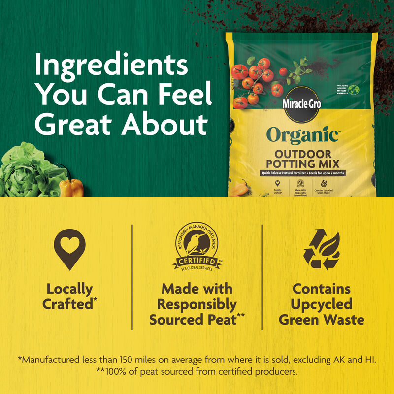 Miracle-Gro Organic™ Outdoor Potting Mix image number null
