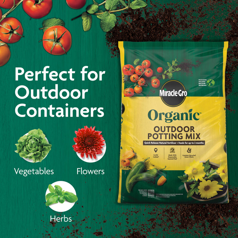 Miracle-Gro Organic™ Outdoor Potting Mix image number null