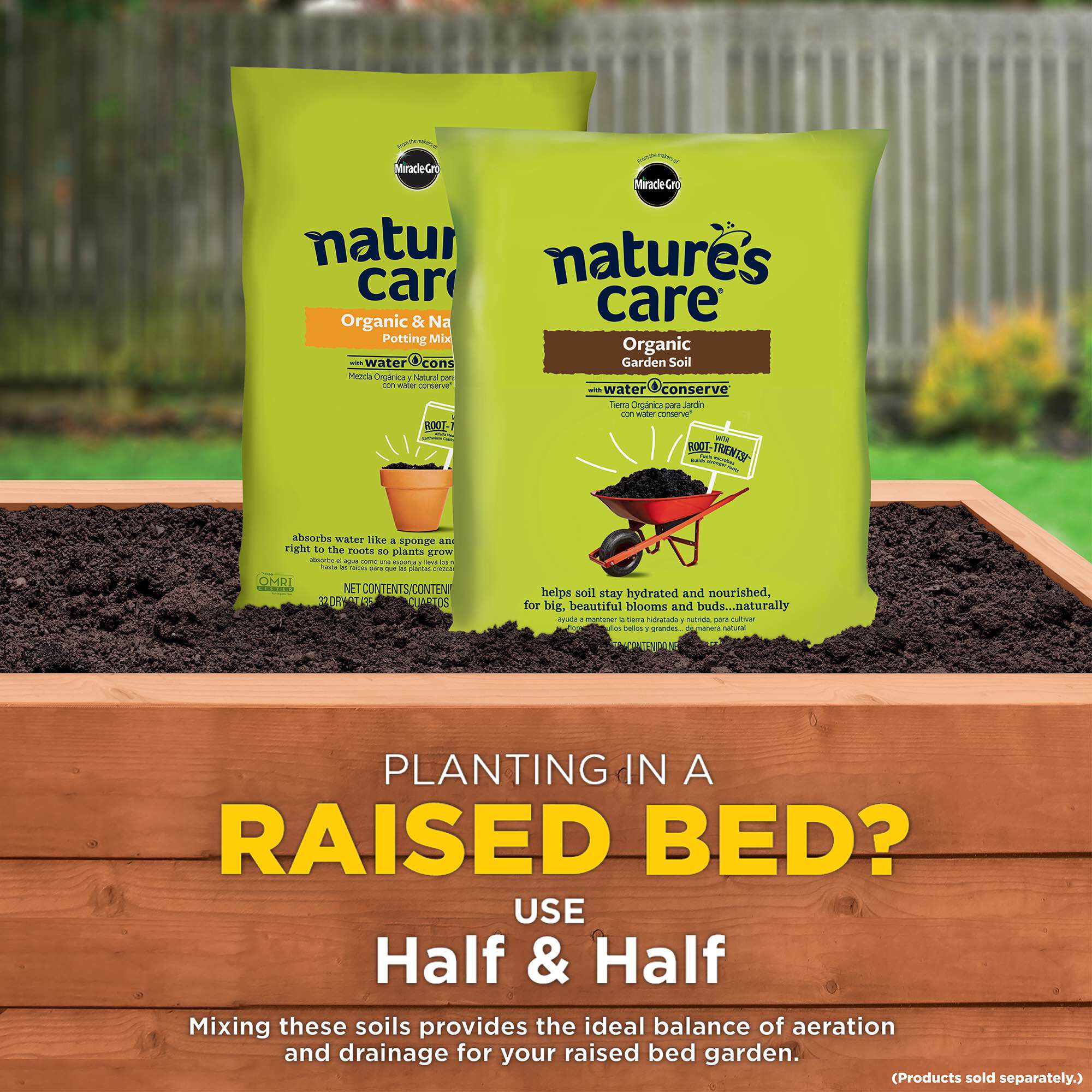Miracle Gro Nature s Care Organic Garden Soil with Water Conserve