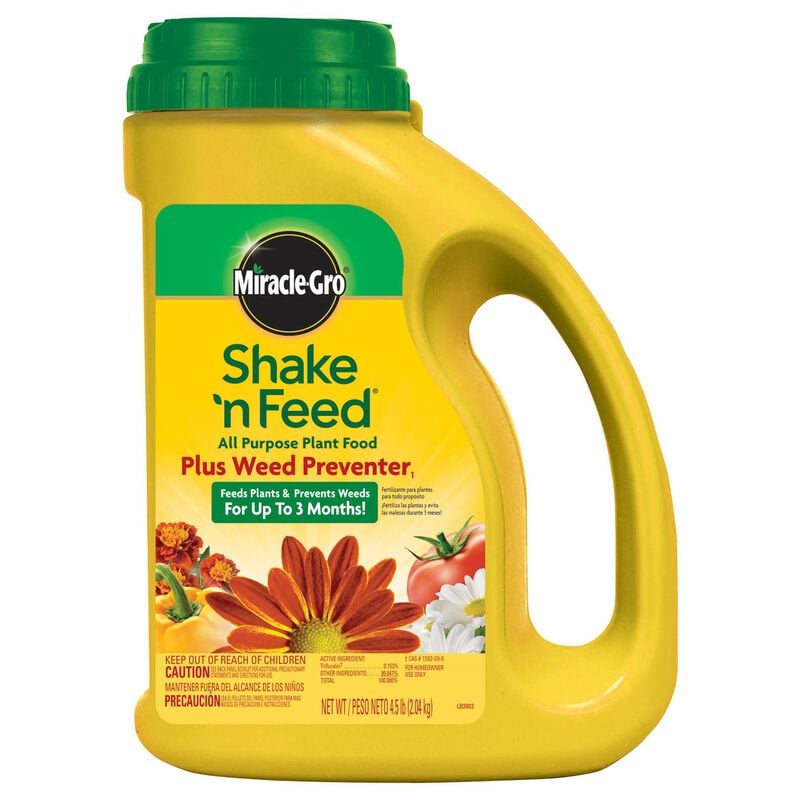 Miracle-Gro® Shake 'N Feed All Purpose Plant Food Plus Weed Preventer1 image number null