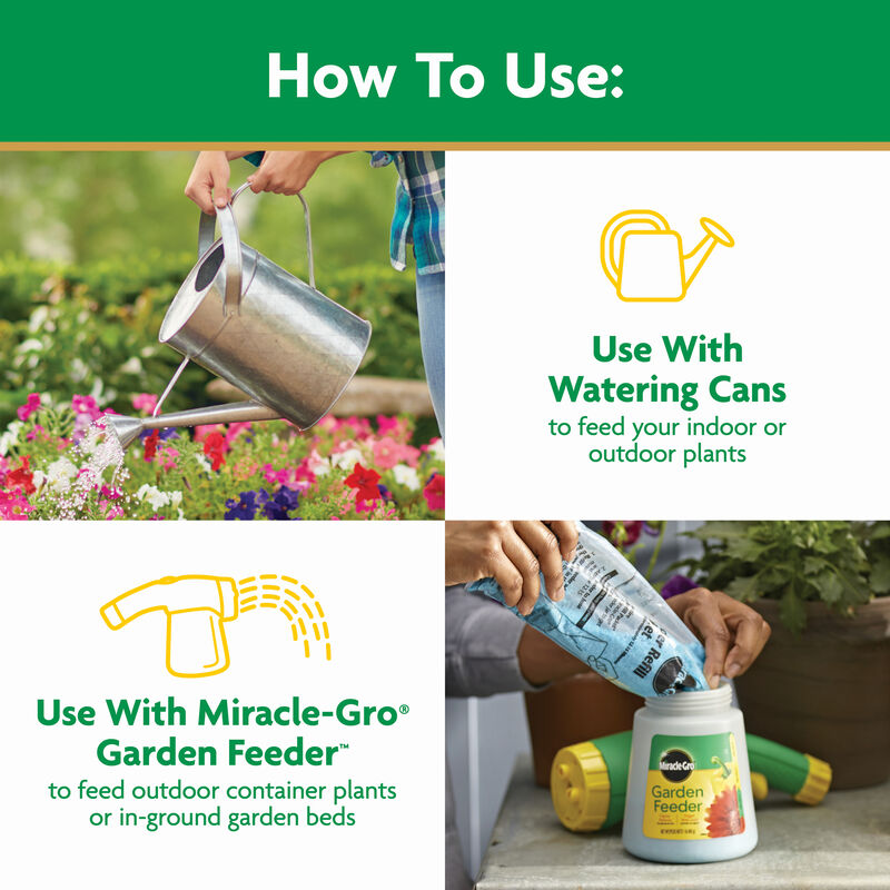 Miracle-Gro® Moisture Control Potting Mix and Miracle-Gro® Water Soluble All Purpose Plant Food image number null
