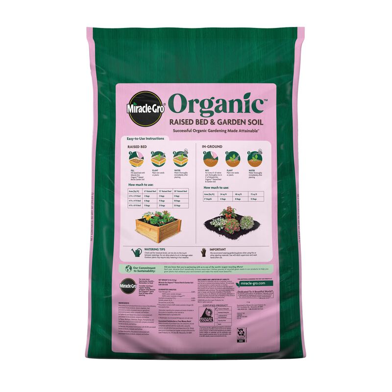Miracle-Gro Organic™ Raised Bed & Garden Soil image number null