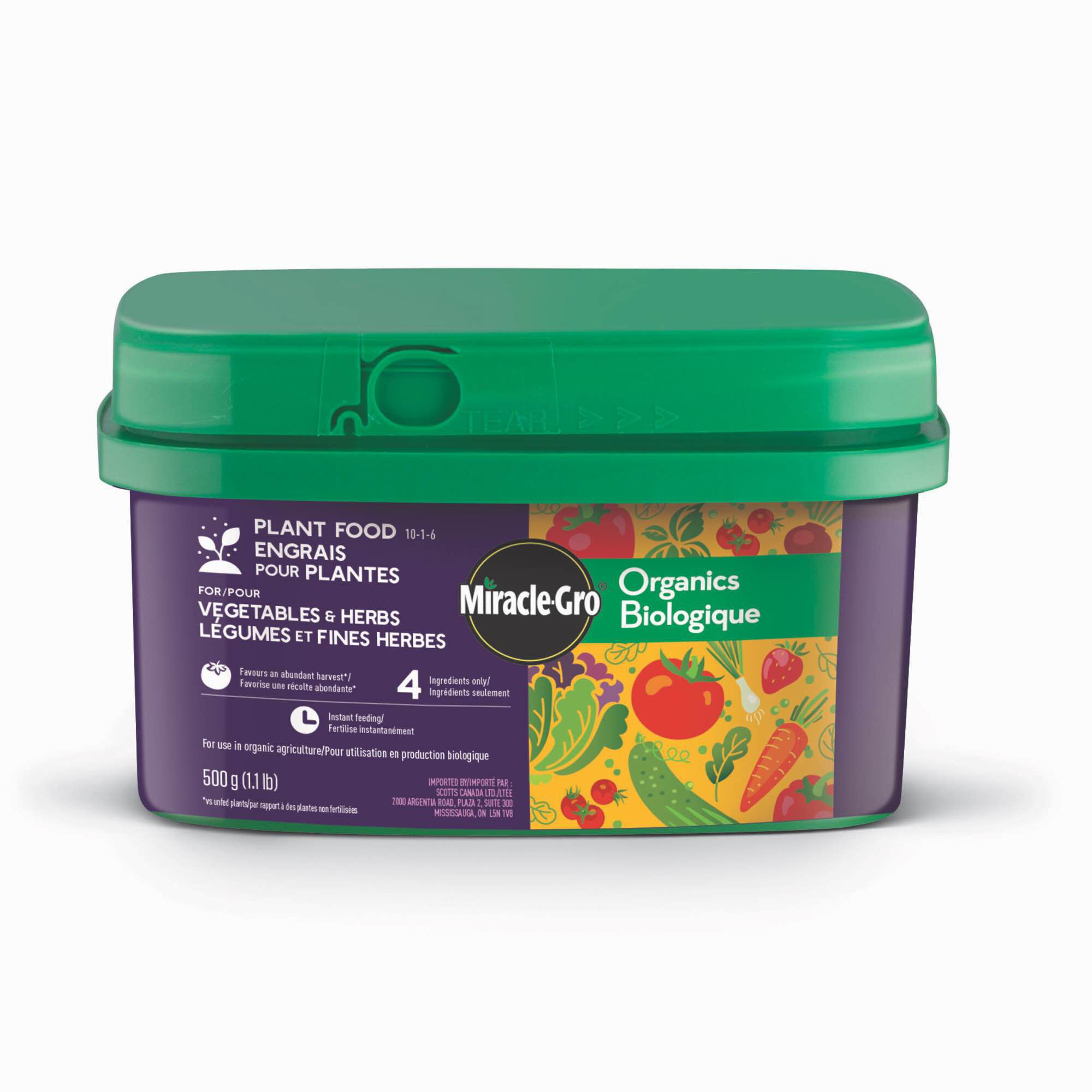 Miracle Gro Organics Plant Food for Vegetables Herbs Miracle