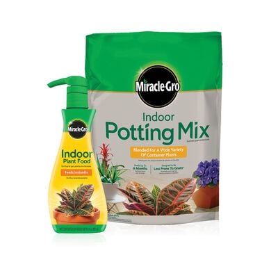 Miracle-Gro® Indoor Potting Mix and Miracle-Gro® Indoor Plant Food