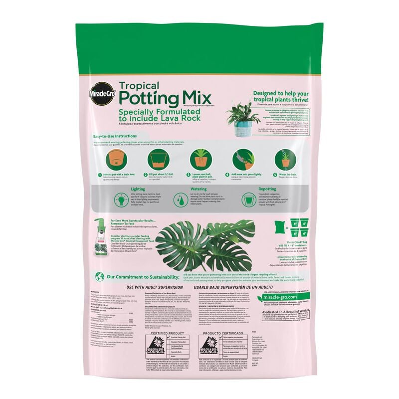 Miracle-Gro® Tropical Potting Mix image number null