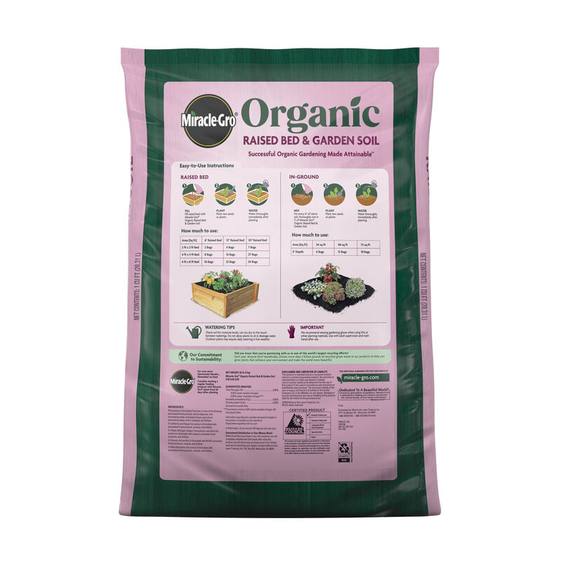 Miracle-Gro® Organic Raised Bed & Garden Soil image number null