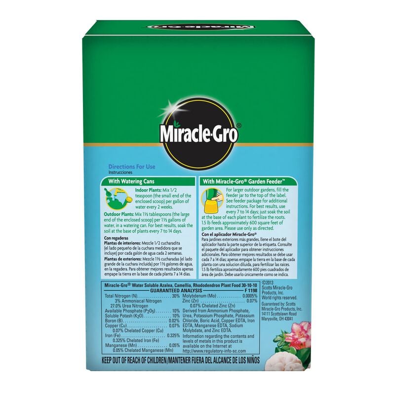 Miracle-Gro® Water Soluble Azalea, Camellia, Rhododendron Plant Food image number null
