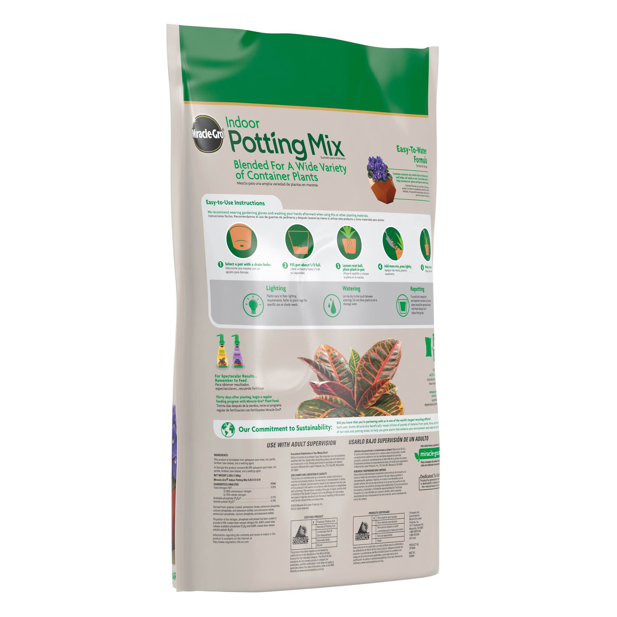 Miracle gro indoor sales potting mix