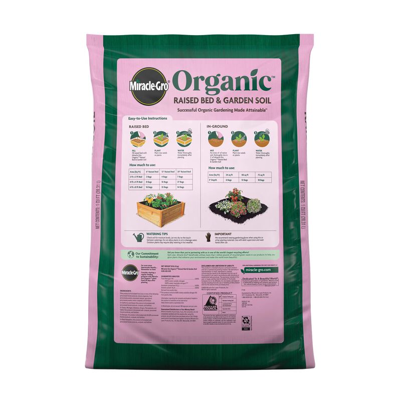 Miracle-Gro Organic™ Raised Bed & Garden Soil image number null