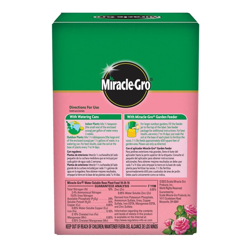 Miracle-Gro® Water Soluble Rose Plant Food image number null