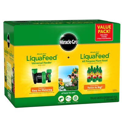 Miracle-Gro® LiquaFeed Universal Feeder and Miracle-Gro® LiquaFeed All Purpose Plant Food (Value Pack)