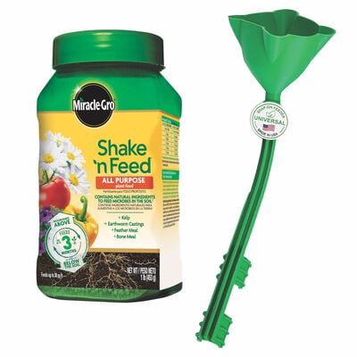 Miracle-Gro® Shake 'N Feed All Purpose Plant Food with Universal Snap-On Feeder