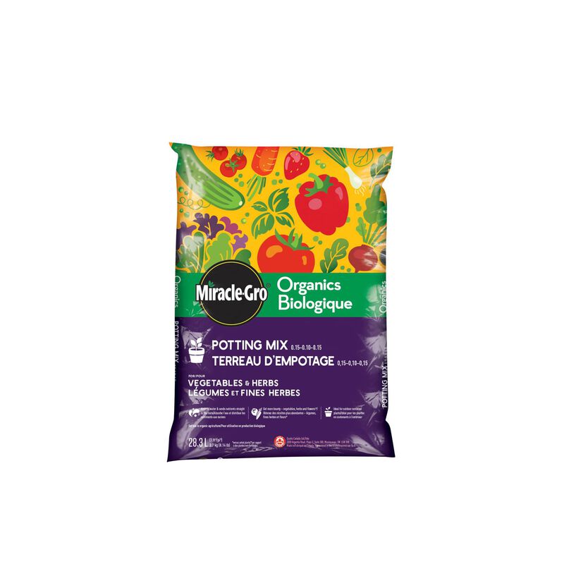 Miracle-Gro® Organics Potting Mix for Vegetables & Herbs image number null