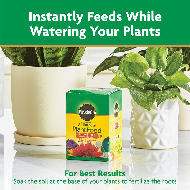 Miracle-Gro® Moisture Control Potting Mix and Miracle-Gro® Water Soluble All Purpose Plant Food image number null