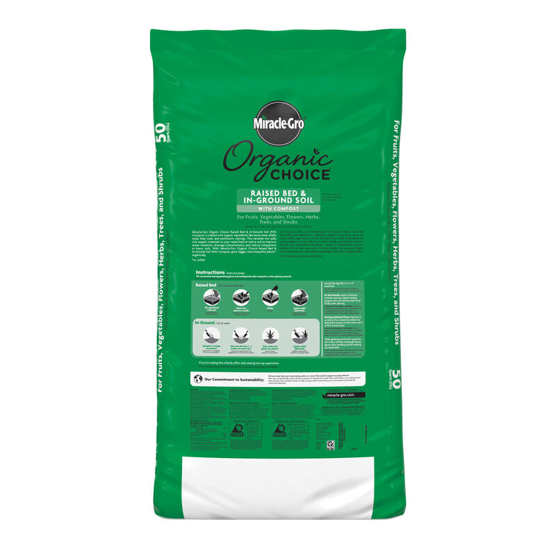 Miracle-Gro® Organic Choice® Raised Bed & In-Ground Soil with Compost image number null