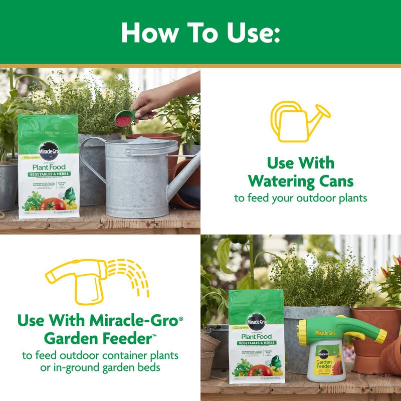 Miracle-Gro® Water Soluble Plant Food Vegetables and Herbs image number null
