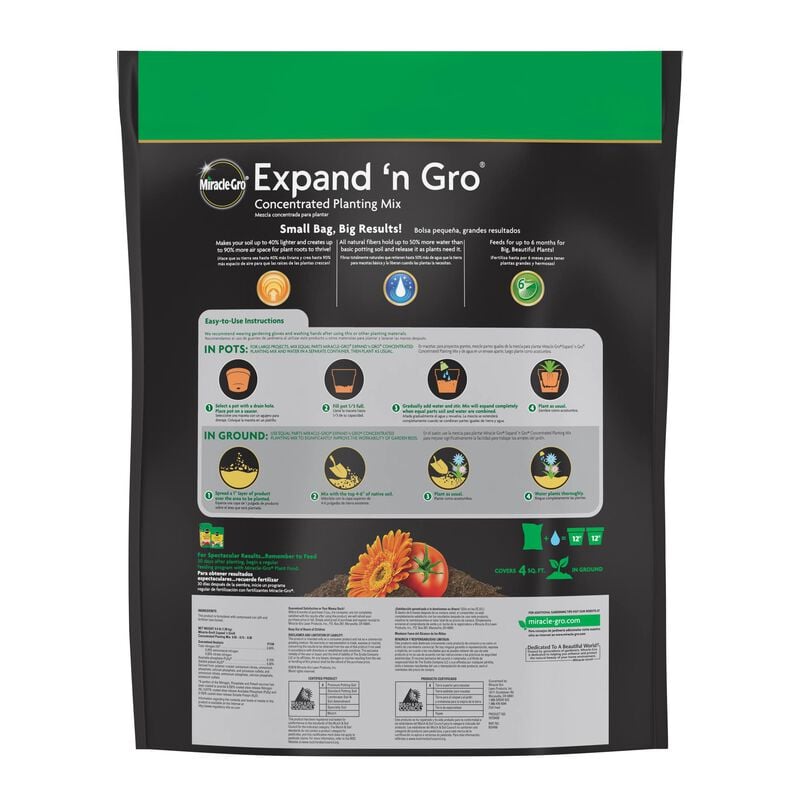 Miracle-Gro® Expand 'N Gro Concentrated Planting Mix 0.33CF image number null